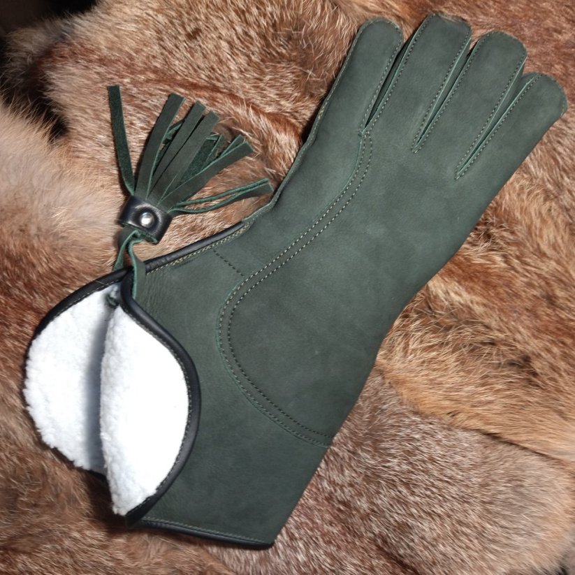 Sokolnická rukavice RU5-zimní-zateplená - Velikost: M